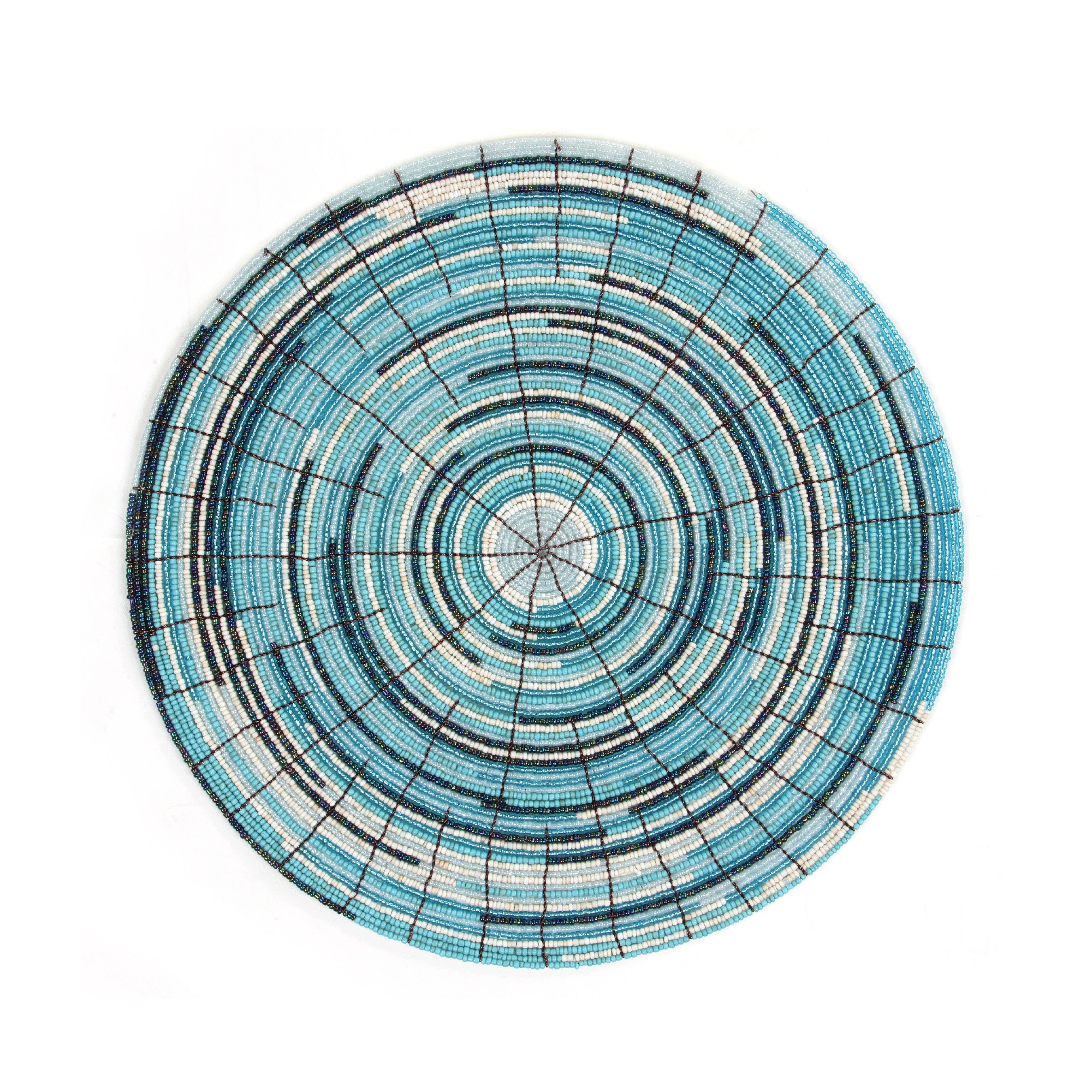 Glasperlenablage, türkis, multicolor, Ø 30 cm zu 12,80