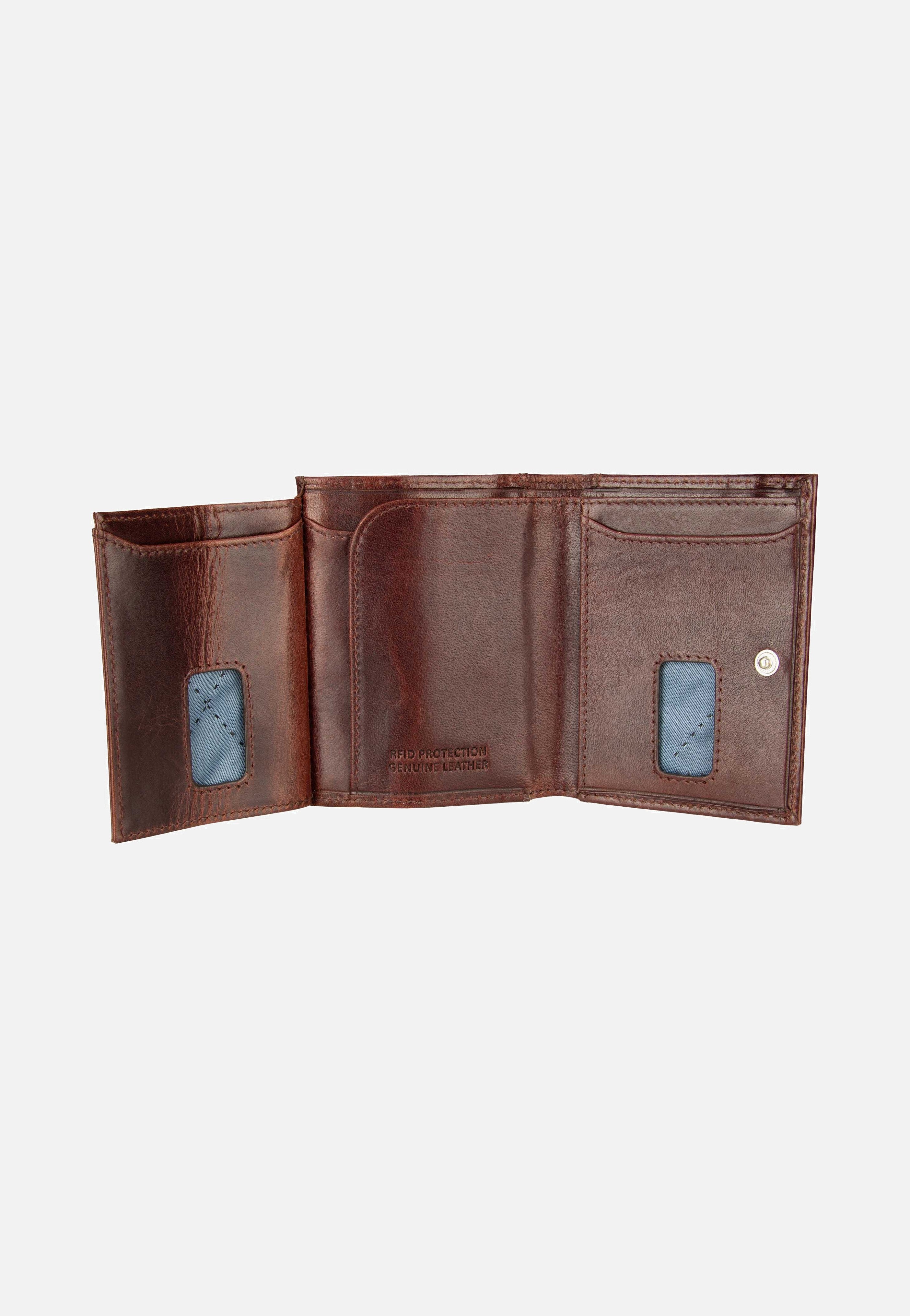Secure Slim Mini Zip Special 1485R Braun - Portemonnaie