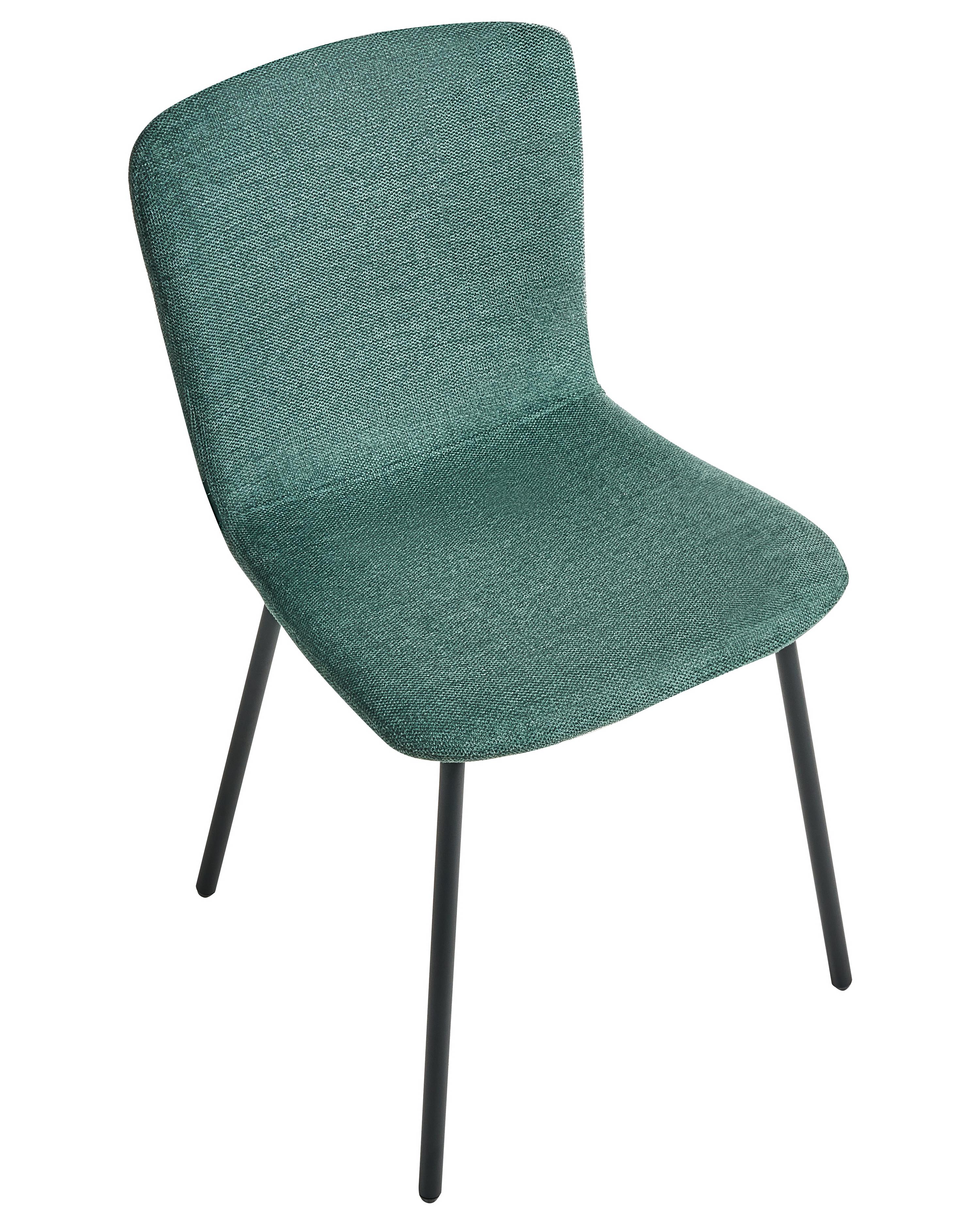 Set van 4 eetkamerstoelen CALDWELL Stof Groen