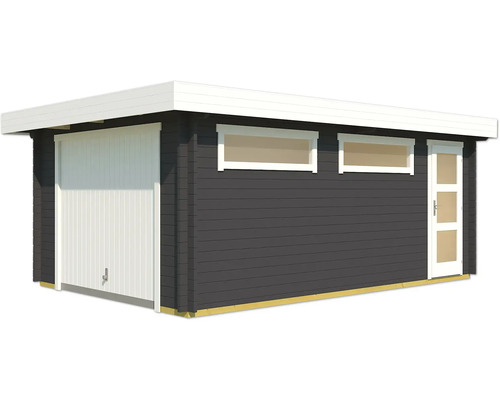 Enkele garage Outdoor Life Canberra met draaideur 360 x 540 cm carbongrijs