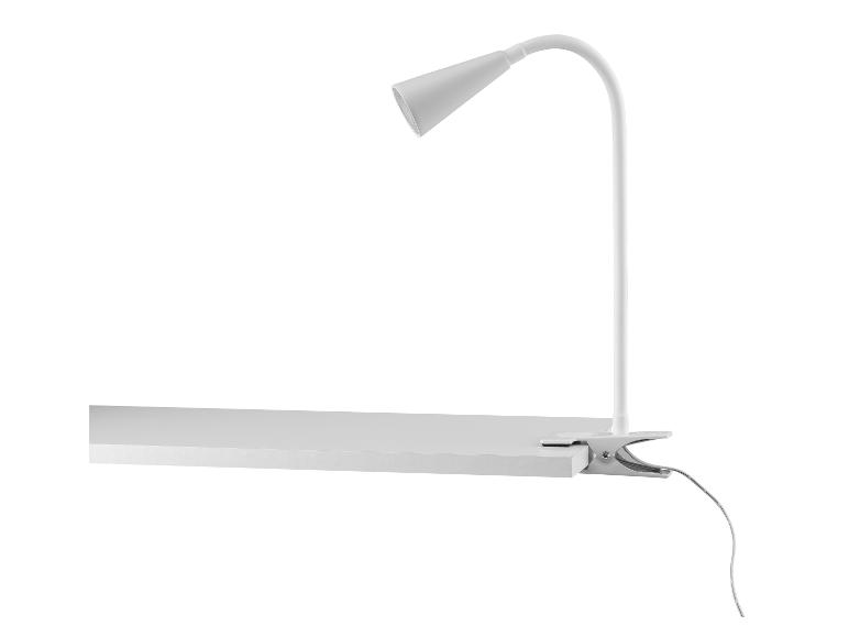 LED-klemlamp met flexibele metalen hals