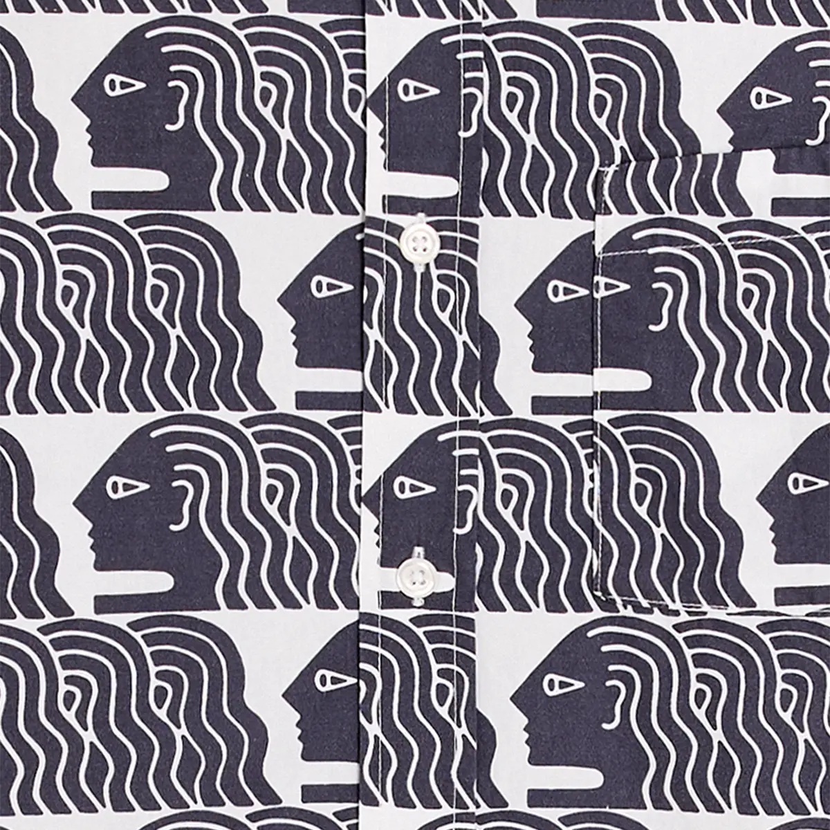 Bask In The Sun Profiles Shirt Navy