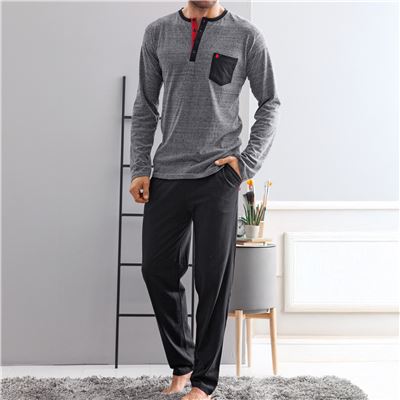 Pyjama homme jersey chiné DODO HOMEWEAR®