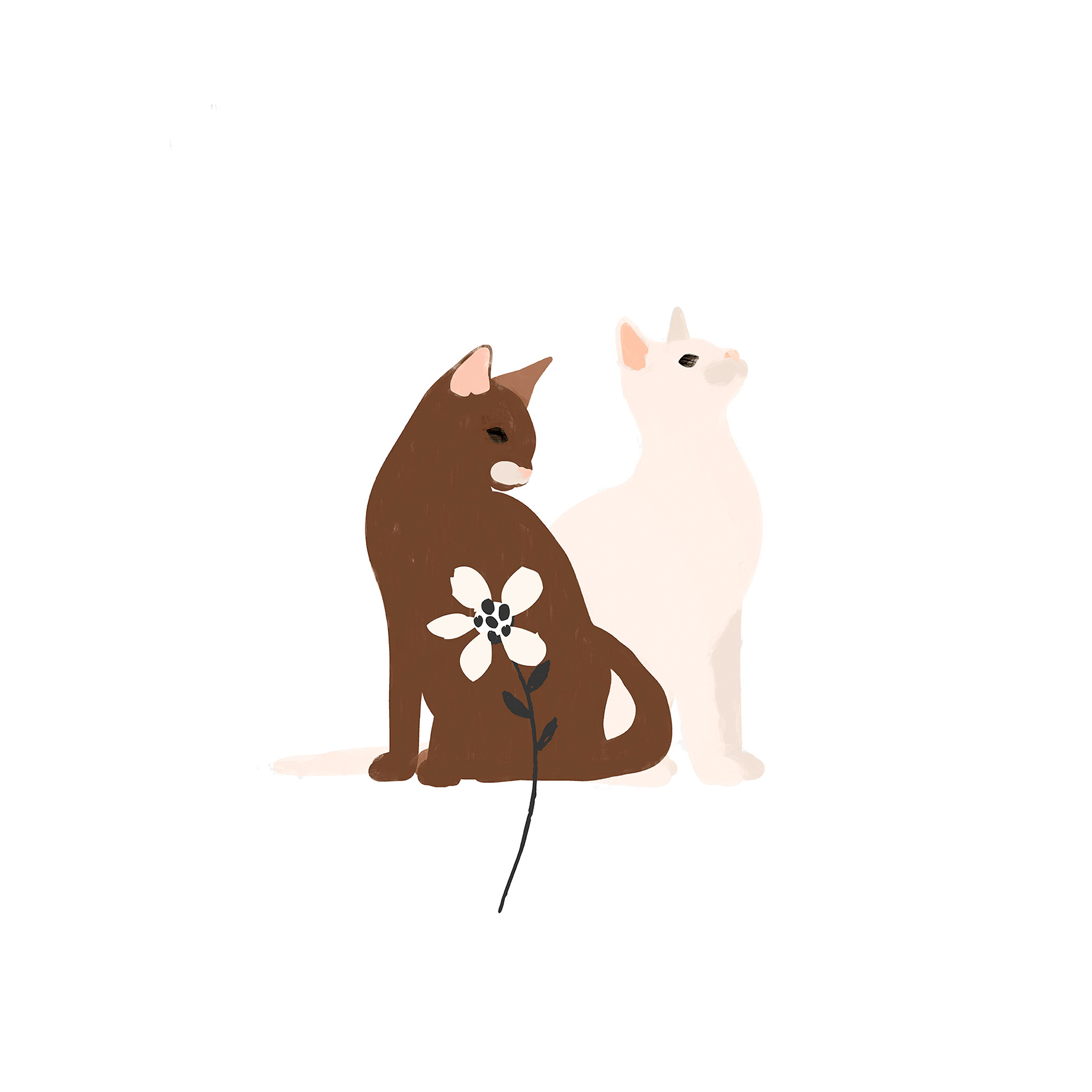 Wandbild LOVING CATS - 50x70 cm
