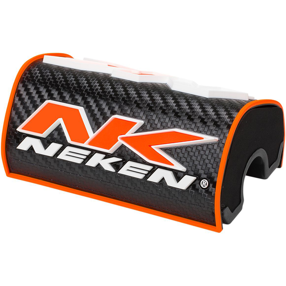 Neken - Mousse Guidon Oversized 3D - Diamètre 28,6 mm Noir / Orange