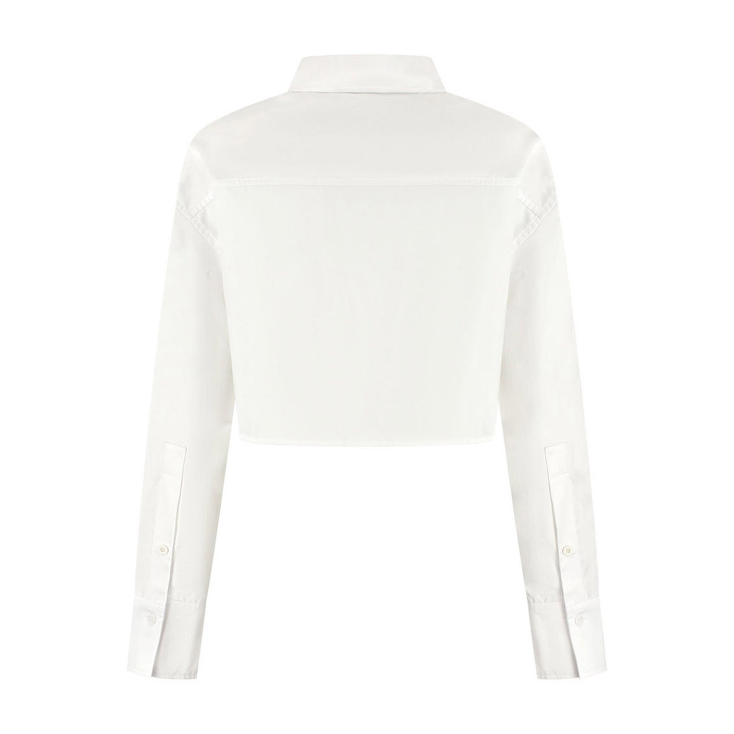 Malelions  Cropped Button-Up Shirt Dames