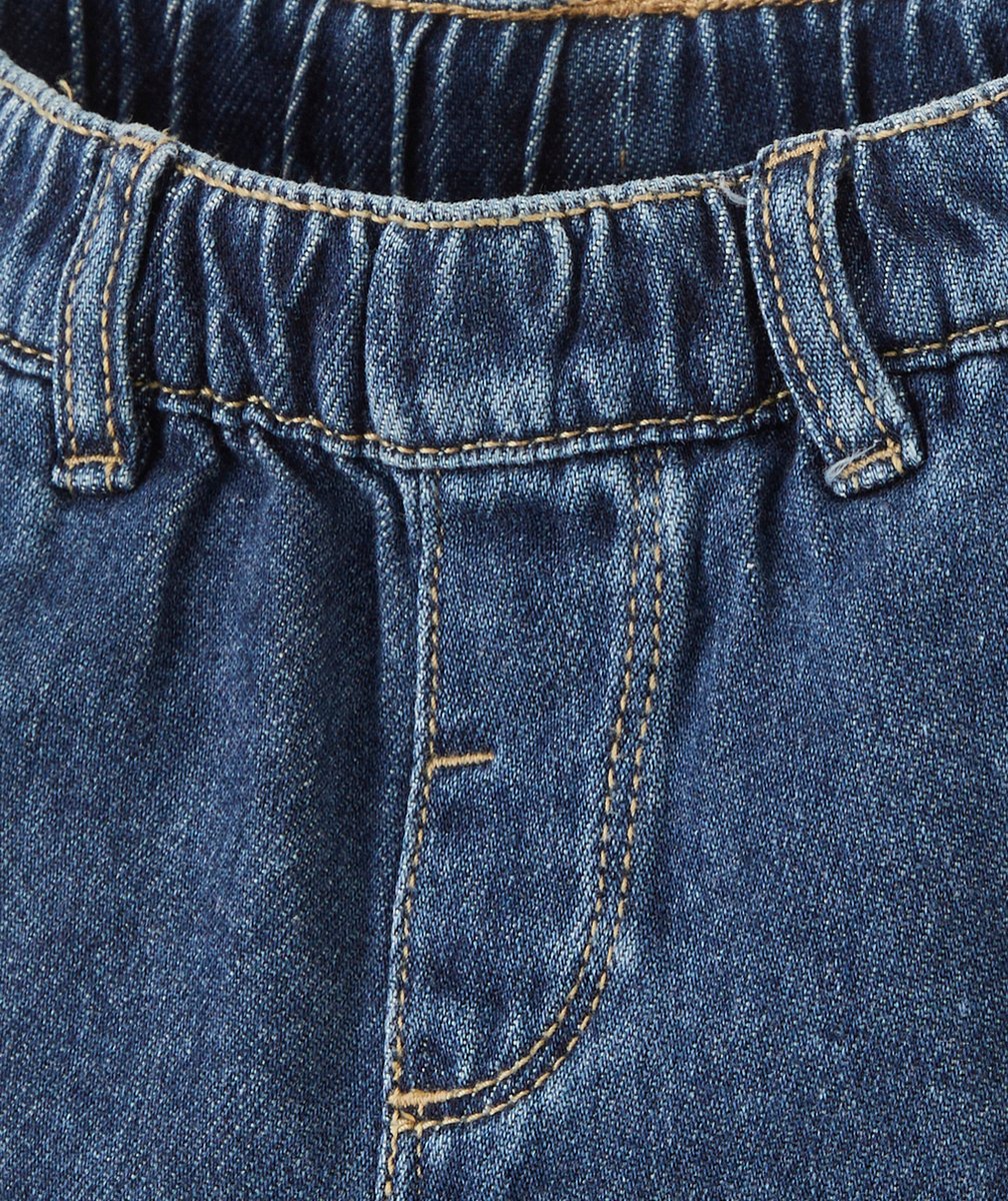 PANTALON RELAX BÉBÉ GARÇON BLEU EN DENIM LOW IMPACT