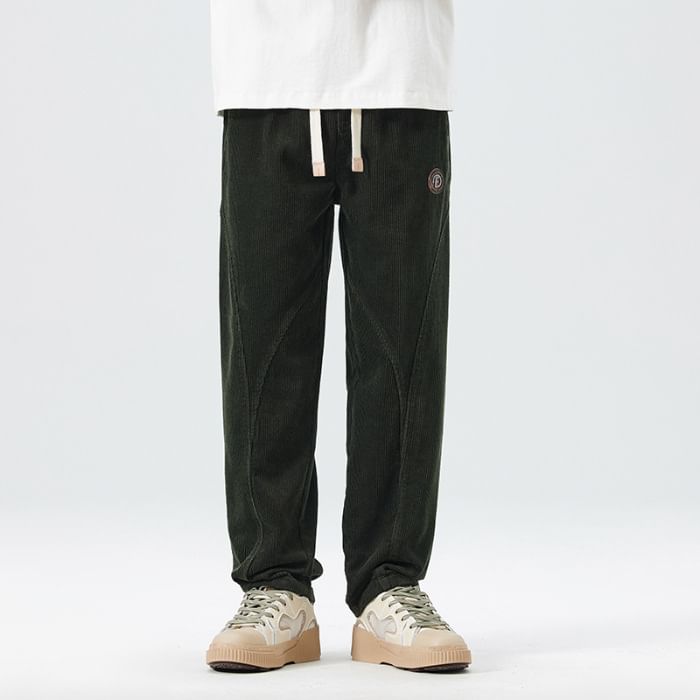 Nataro - Mid Rise Plain Straight Leg Sweatpants