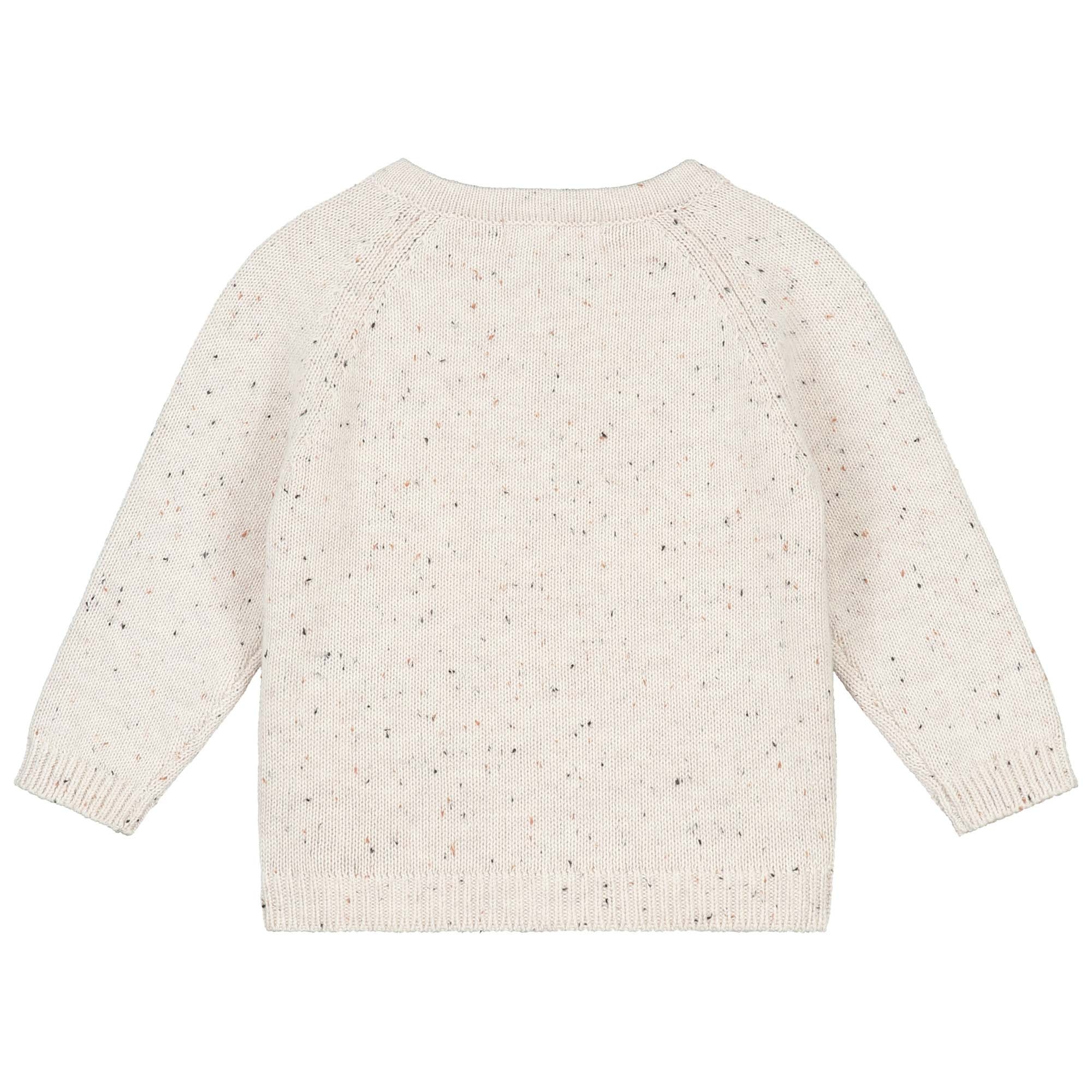 Sweet Petit Mini vest lange mouwen melee beige