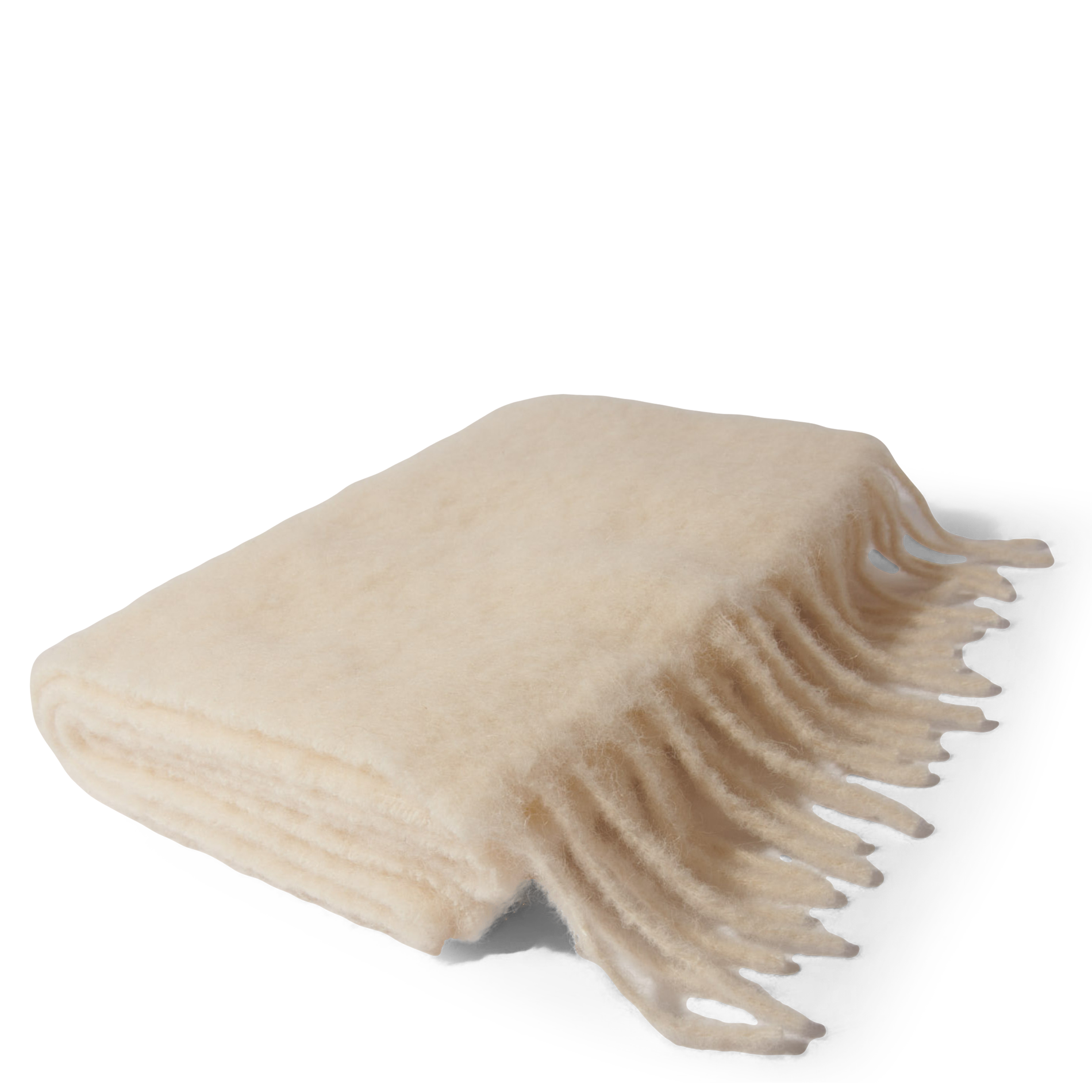 Echarpe en laine mélangée| Beige
