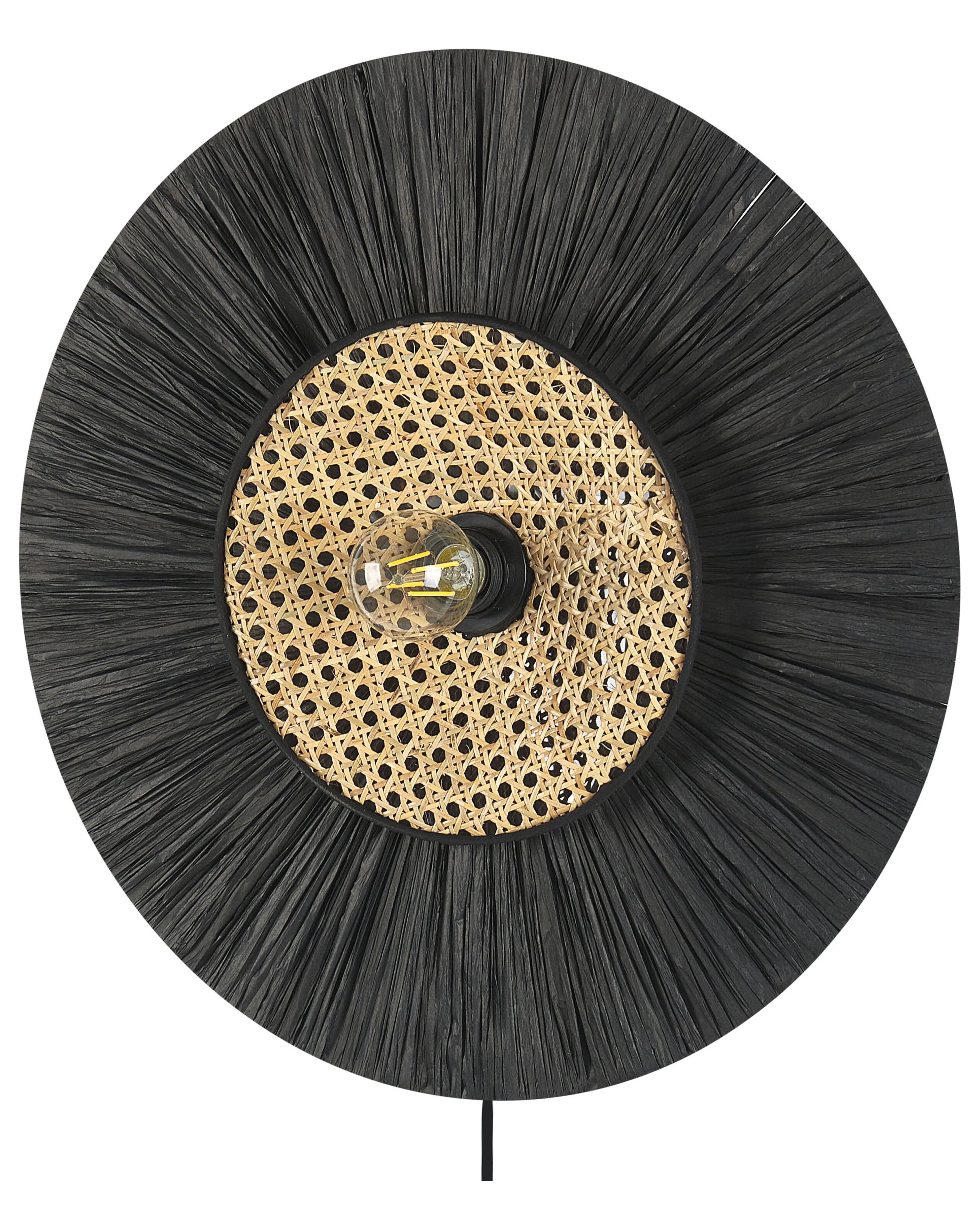 Wandlamp YAAPI Papier Zwart