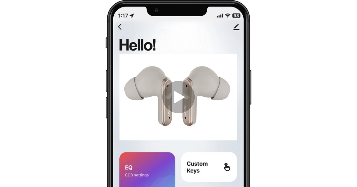 MIXXStreamBuds Custom 3 True Wireless Earbuds  headset  (Champagne)