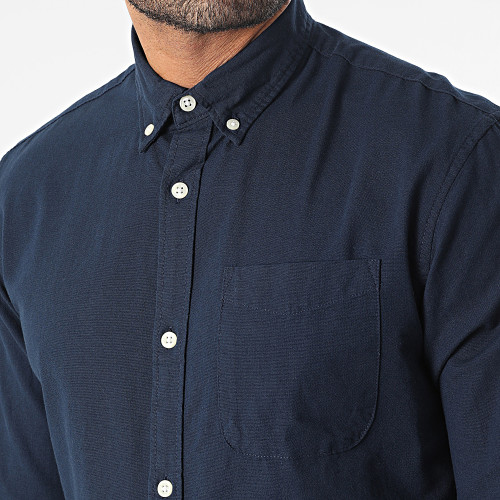 Chemise Manches Longues Oxford 12182486 Bleu Marine