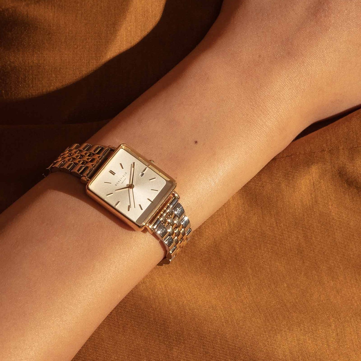 Montre femme Rosefield Boxy Duotone
