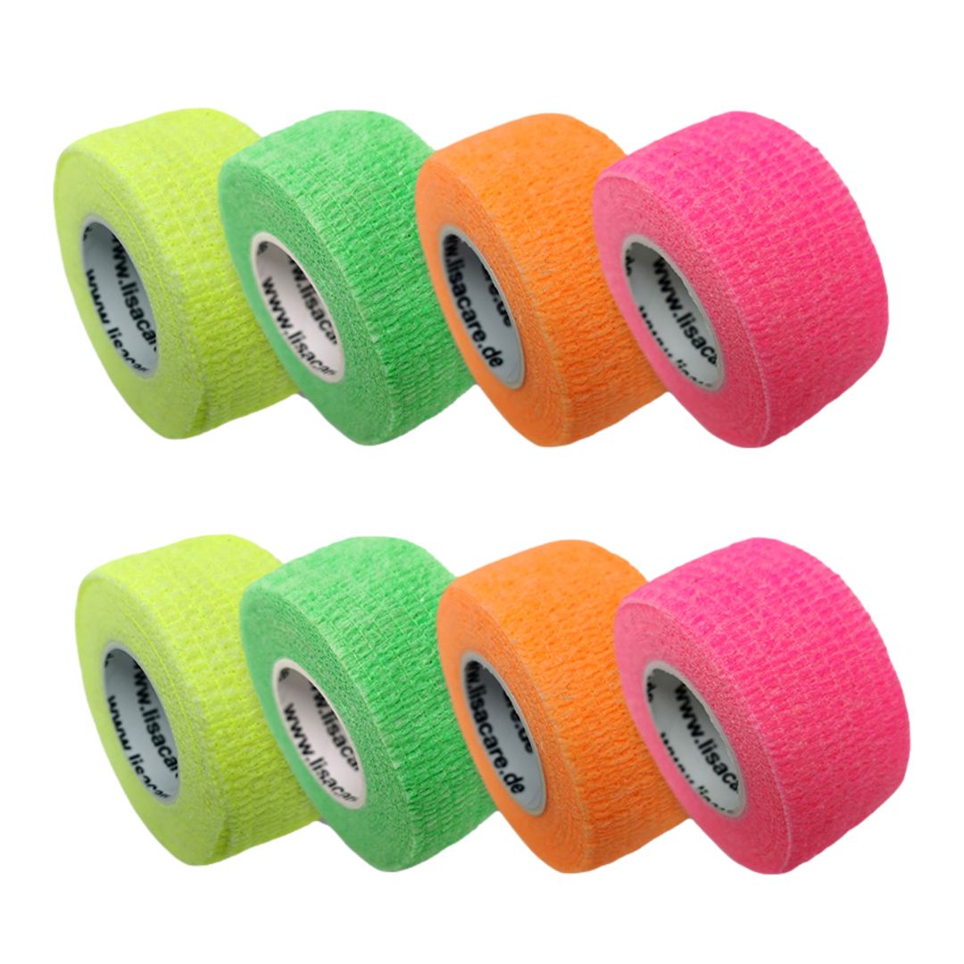 LisaCare selbsthaftende Pflasterrolle 2,5cmx4,5m - Neonfarben