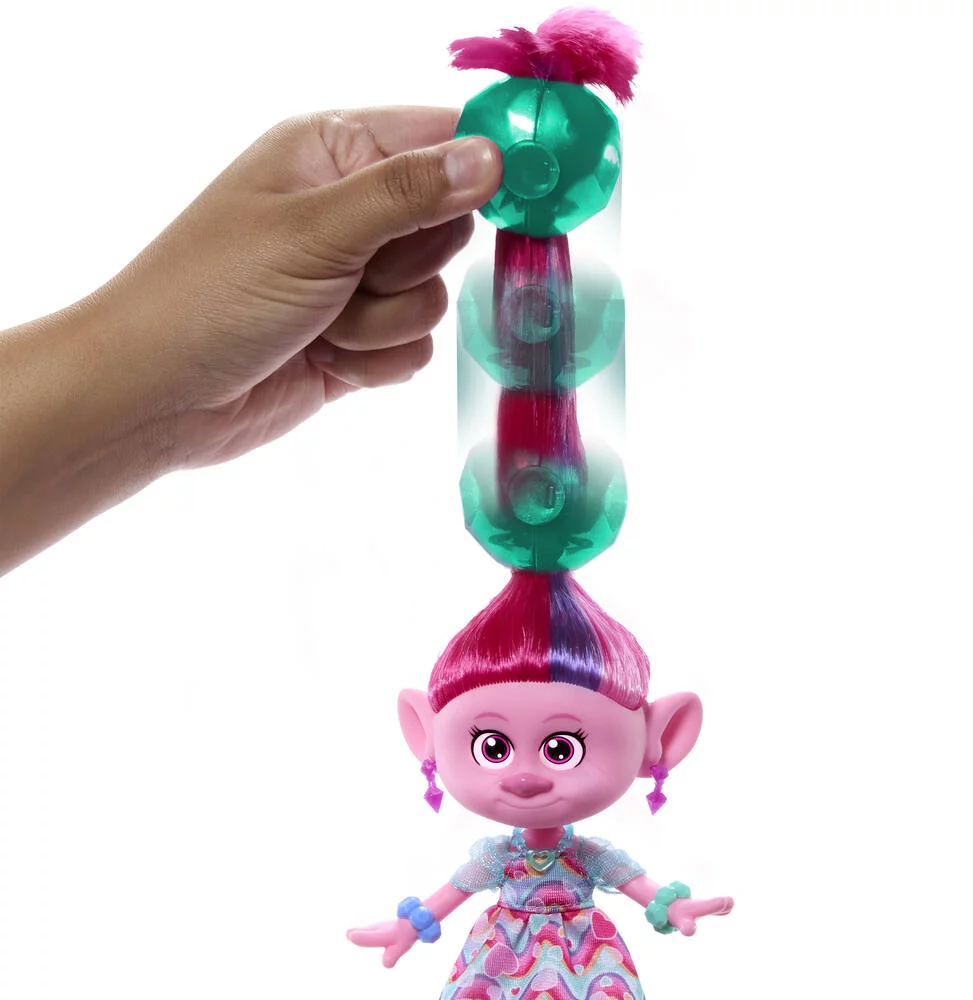 TROLLS 3 - POPPY SURPRISES 2 EN 1- HAIR POPS
