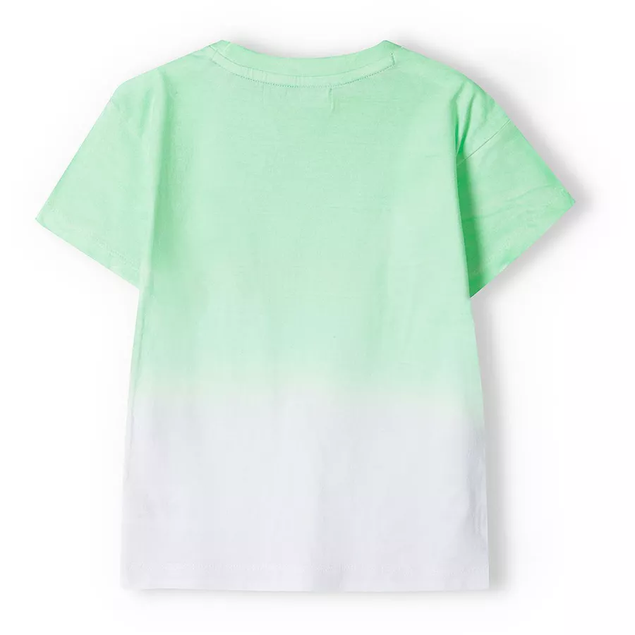 MINOTI T-Shirt Respect NeongrünWeiß