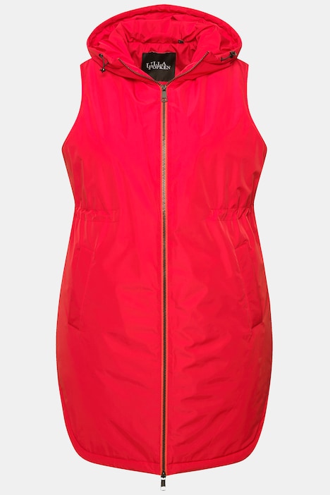 Weste, wasserabweisend, Kapuze, 2-Wege-Zipper