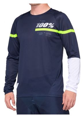 Maillot Manches Longues 100% R-Core Bleu / Jaune