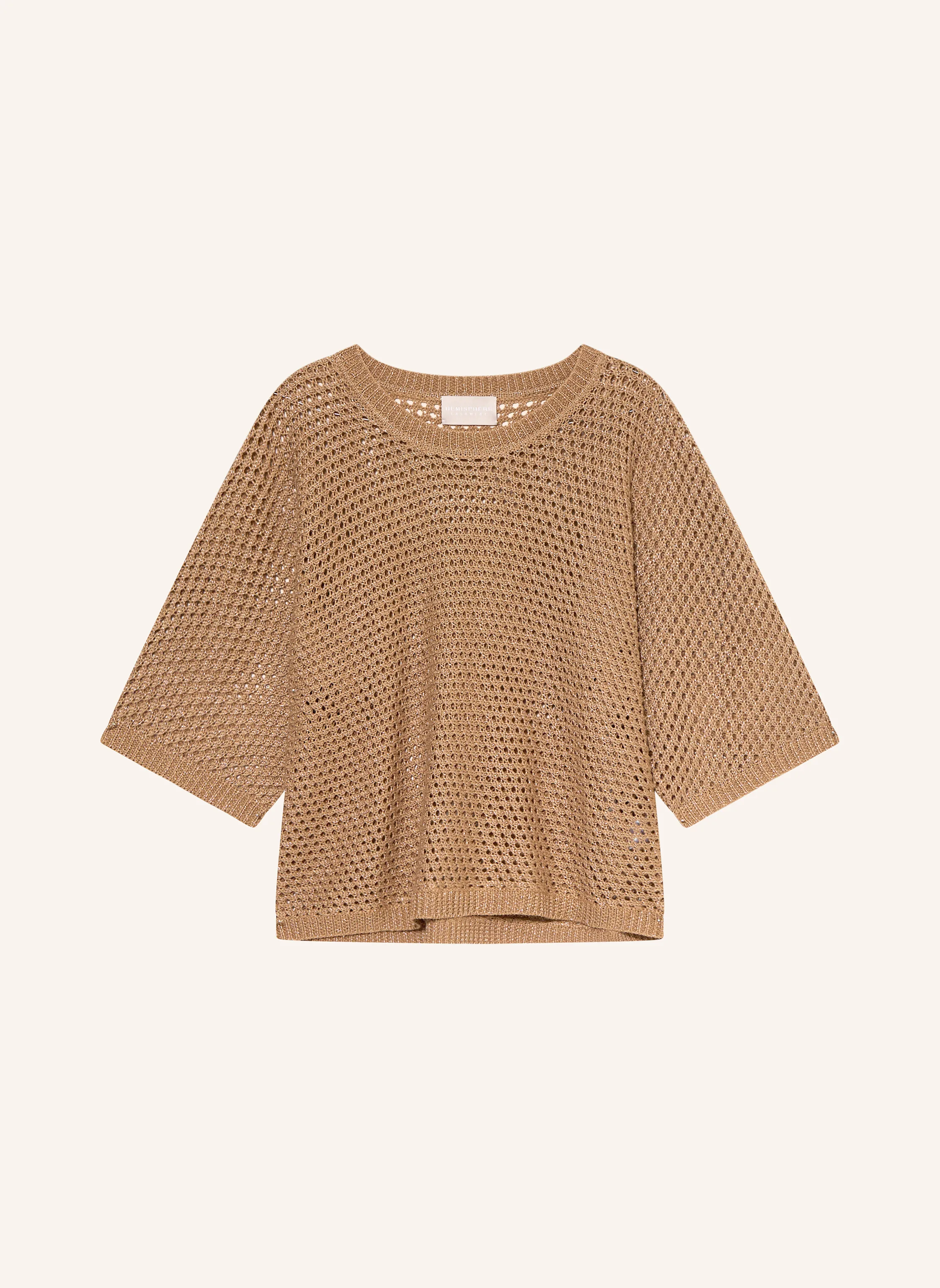 HEMISPHERE Leinenpullover mit Glitzergarn