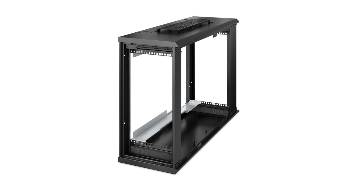 APCNetShelter WX 6U Low-Profile met fans server rack  (Zwart, 353 x 968 x 684mm)