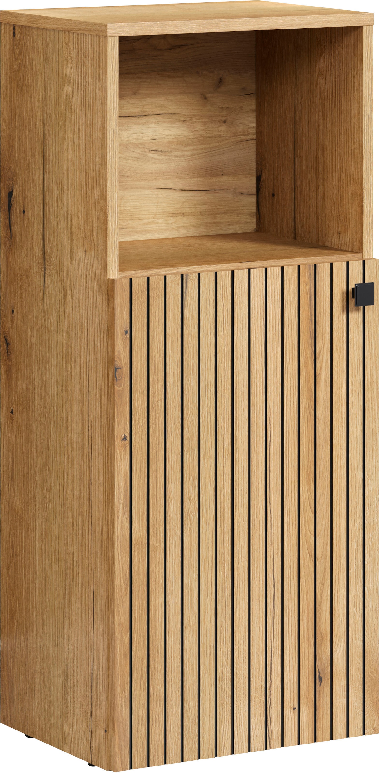 welltime Unterschrank »Amrum« 1 Stk. tlg. Badschrank mit offenem Fach und Rillenoptik - Masse (B/T/H) 40/31/95 cm