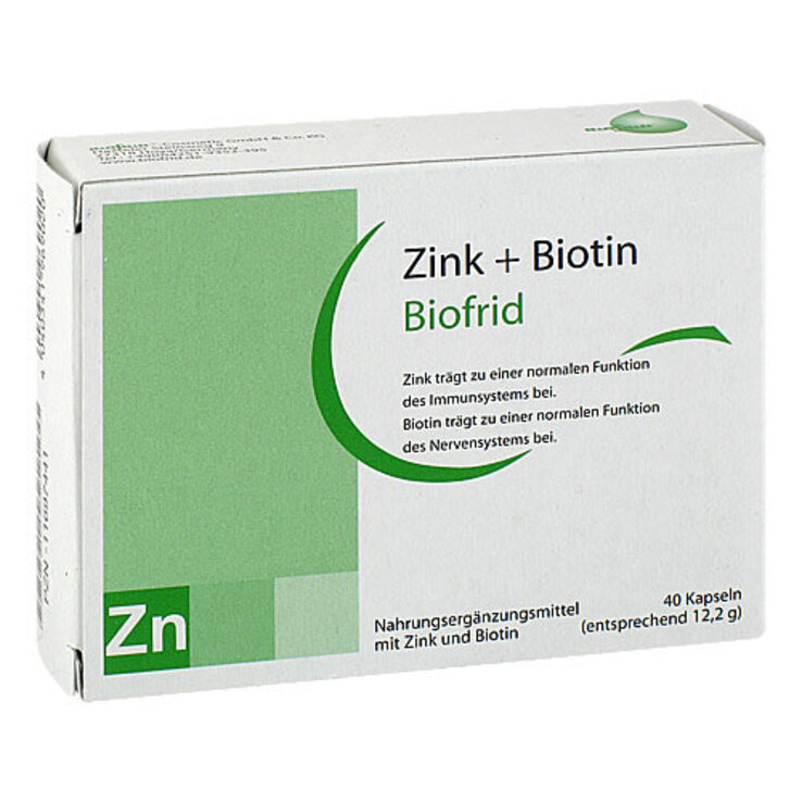 Zink + Biotin Kapseln, 40 St