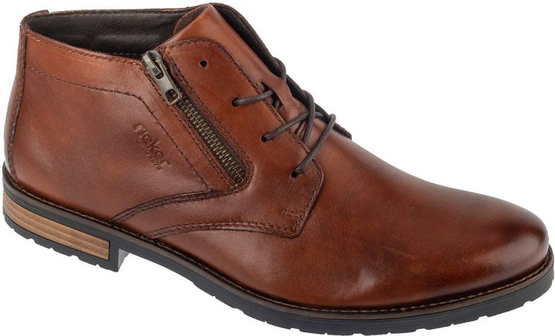 Rieker - Veterboots - Bruin - Leer