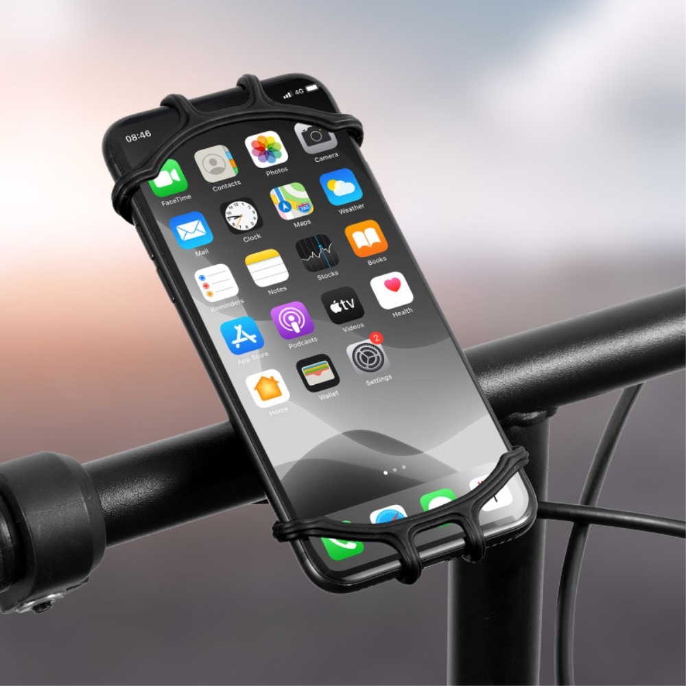 Universal Fahrrad Bike Velo Silikon Halterung 360° Drehbar Handy / Smartphone (4