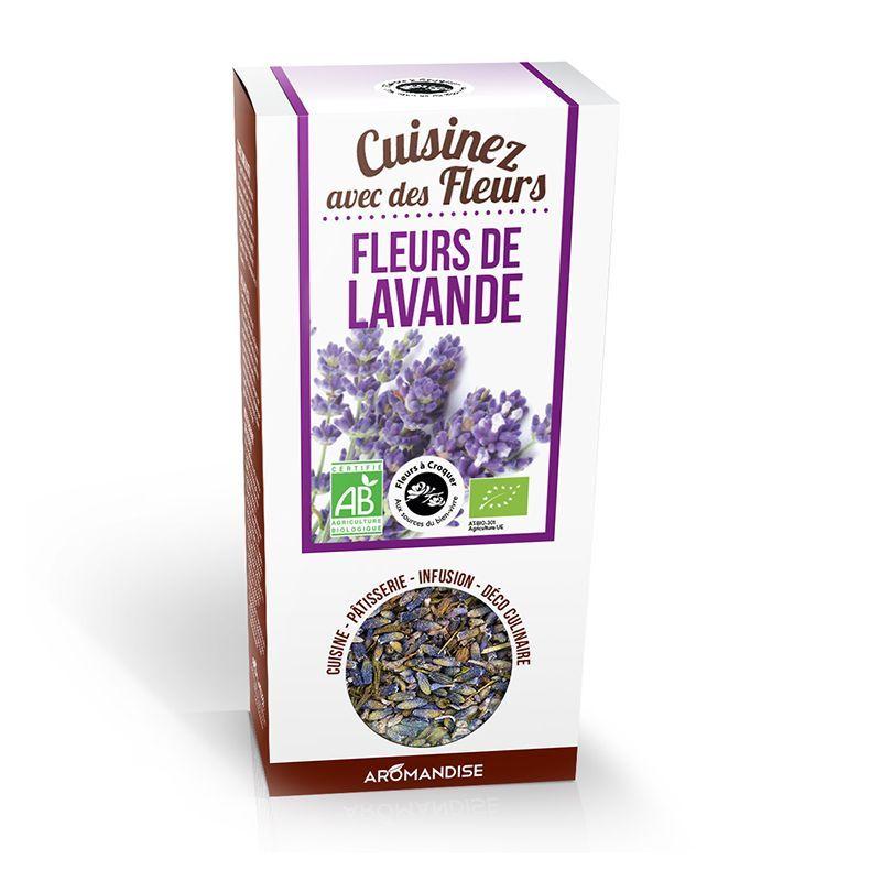 Fleurs comestibles bio - Fleurs de Lavande 40 g Aromandise
