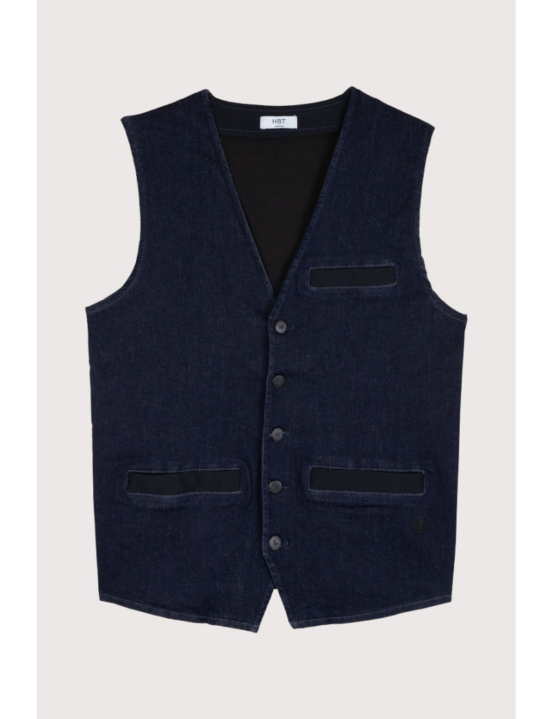 HBT DENIM CHIC | YANN GILET BRUT