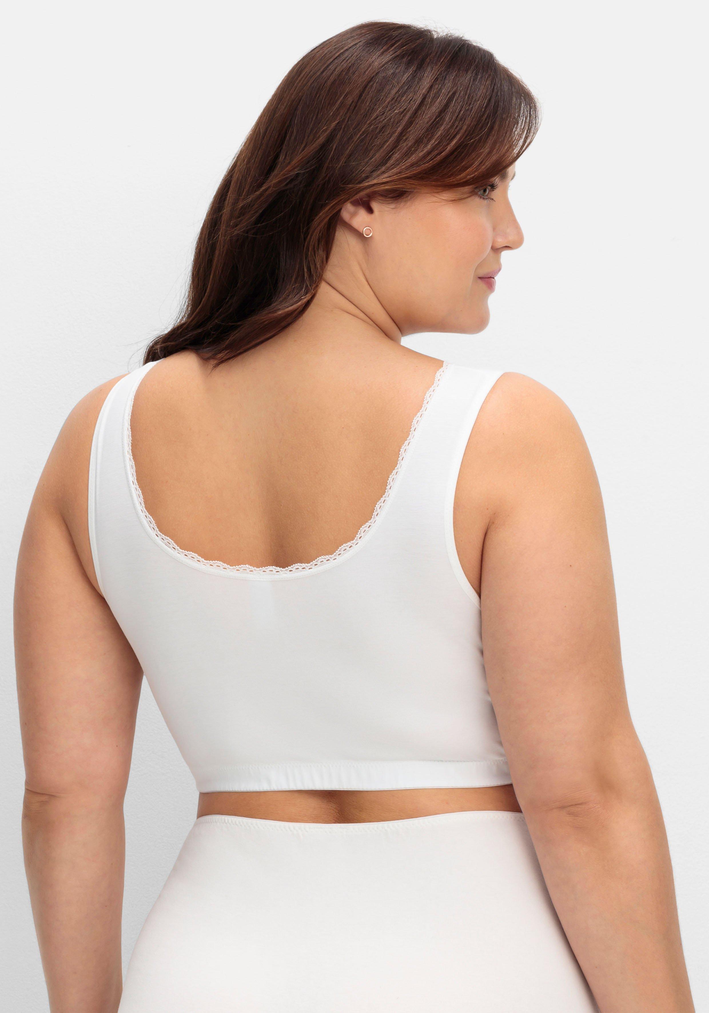 Doppelpack Bustiers mit Spitzenbesatz