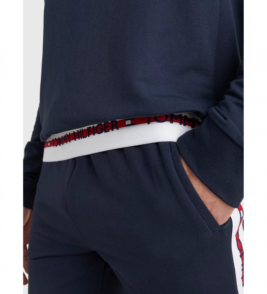 Moletom Tommy Hilfiger com inscrição, azul marinho