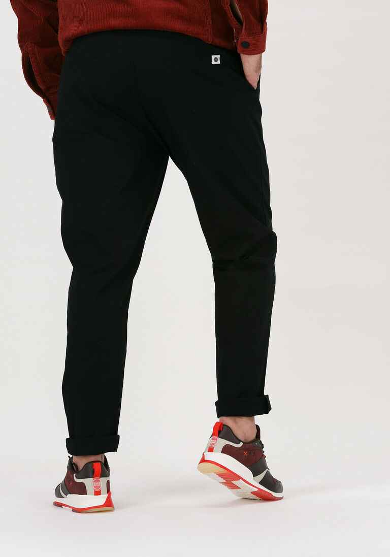 ANERKJENDT zwarte anerkjendt chino akjulius cotton pleat pant