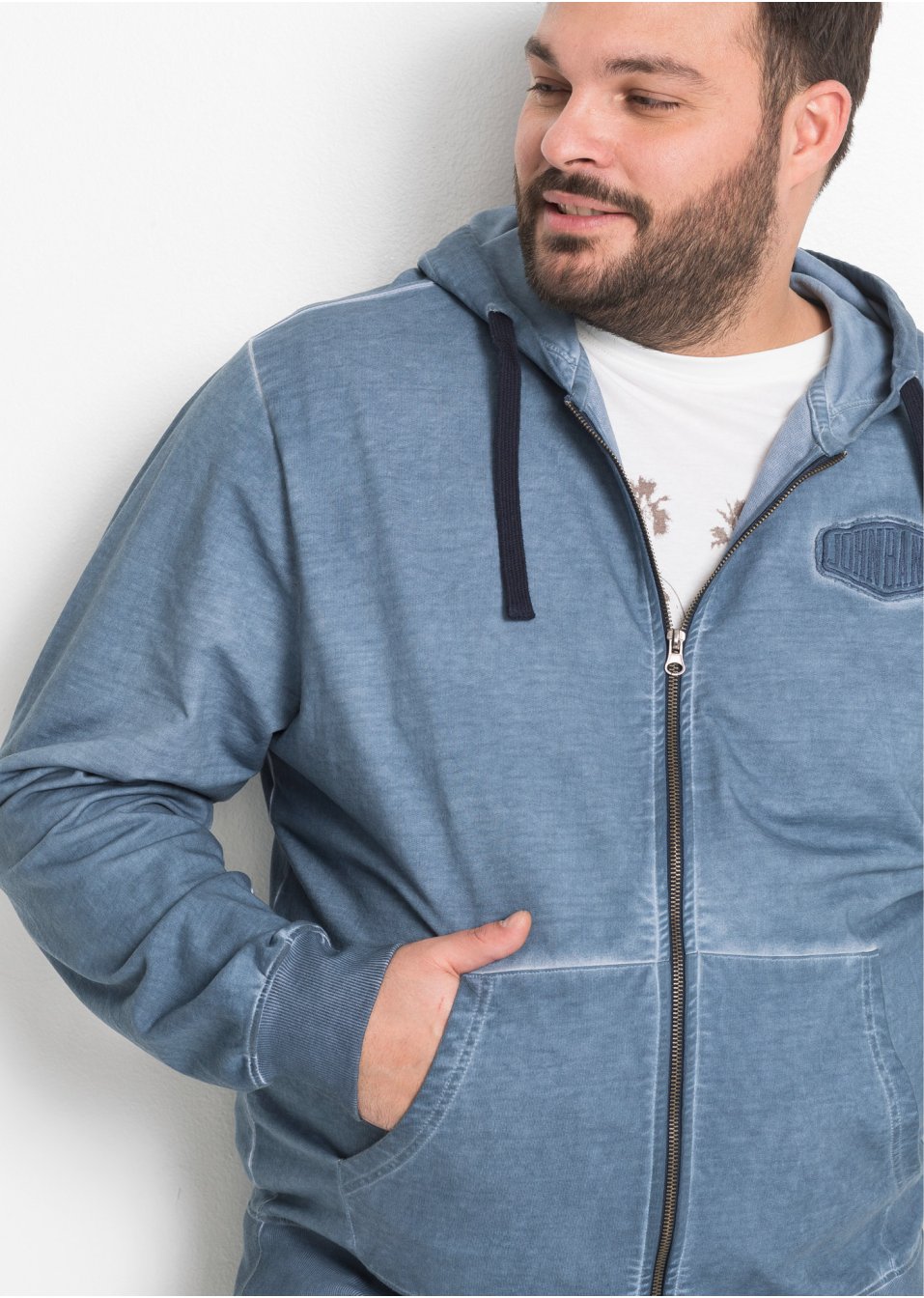 Gilet sweat à capuche