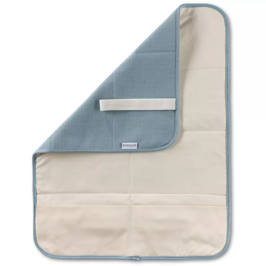 Hofbrucker Wickel Clutch Wickeltasche Mara taubenblau