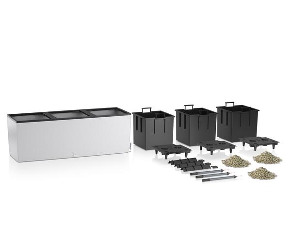 LECHUZA® Kunststoff-Kasten Trio Stone inkl.