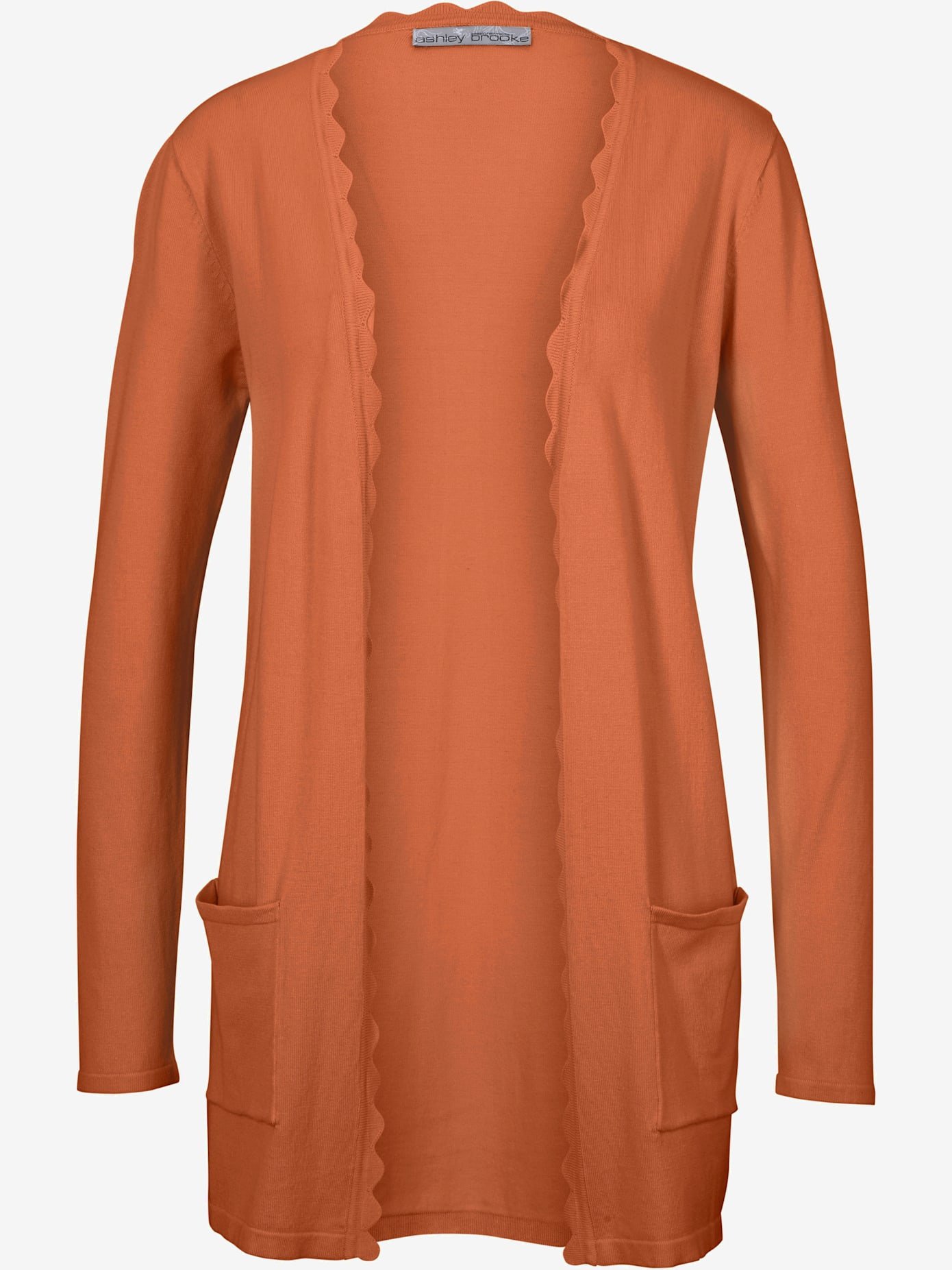 Veste en tricot superbe basique avec poches plaquées
