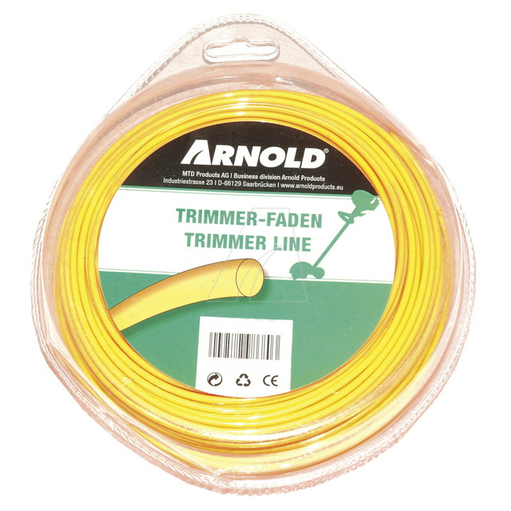 Fil de coupe-bordure rond en nylon 3,9 mm × 15 m