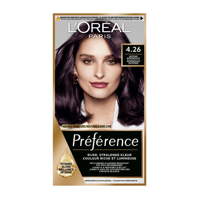 L'Oréal Paris Préférence Permanente Haarverf 4.26 Bordeaux Intense