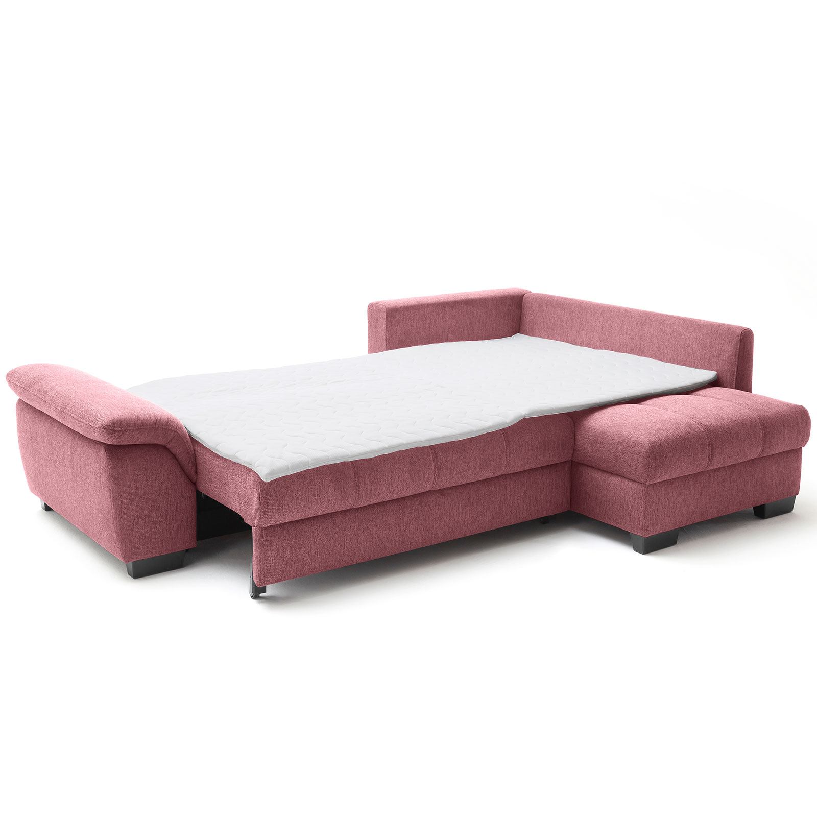 Ecksofa - burgundy - Boxspringaufbau - Dauerschläfer