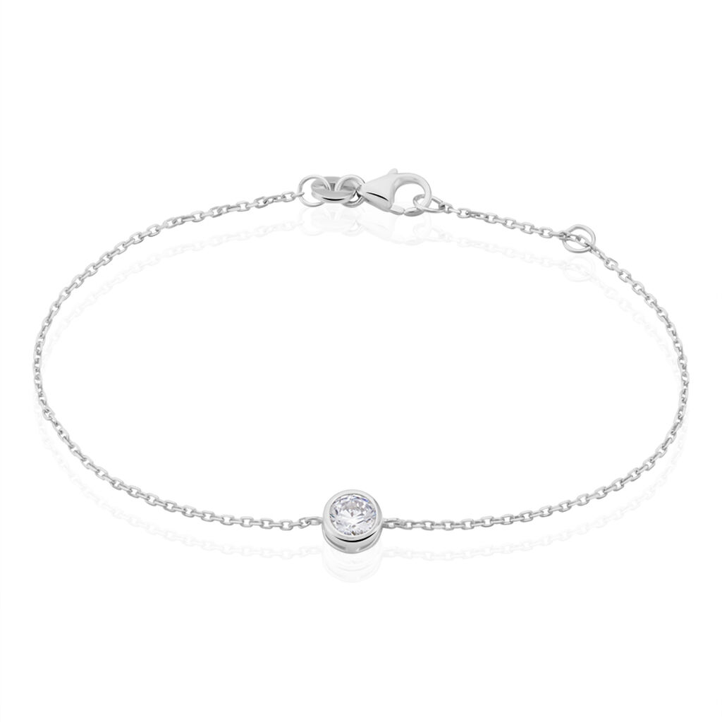 Bracelet Abha Argent Blanc Oxyde De Zirconium