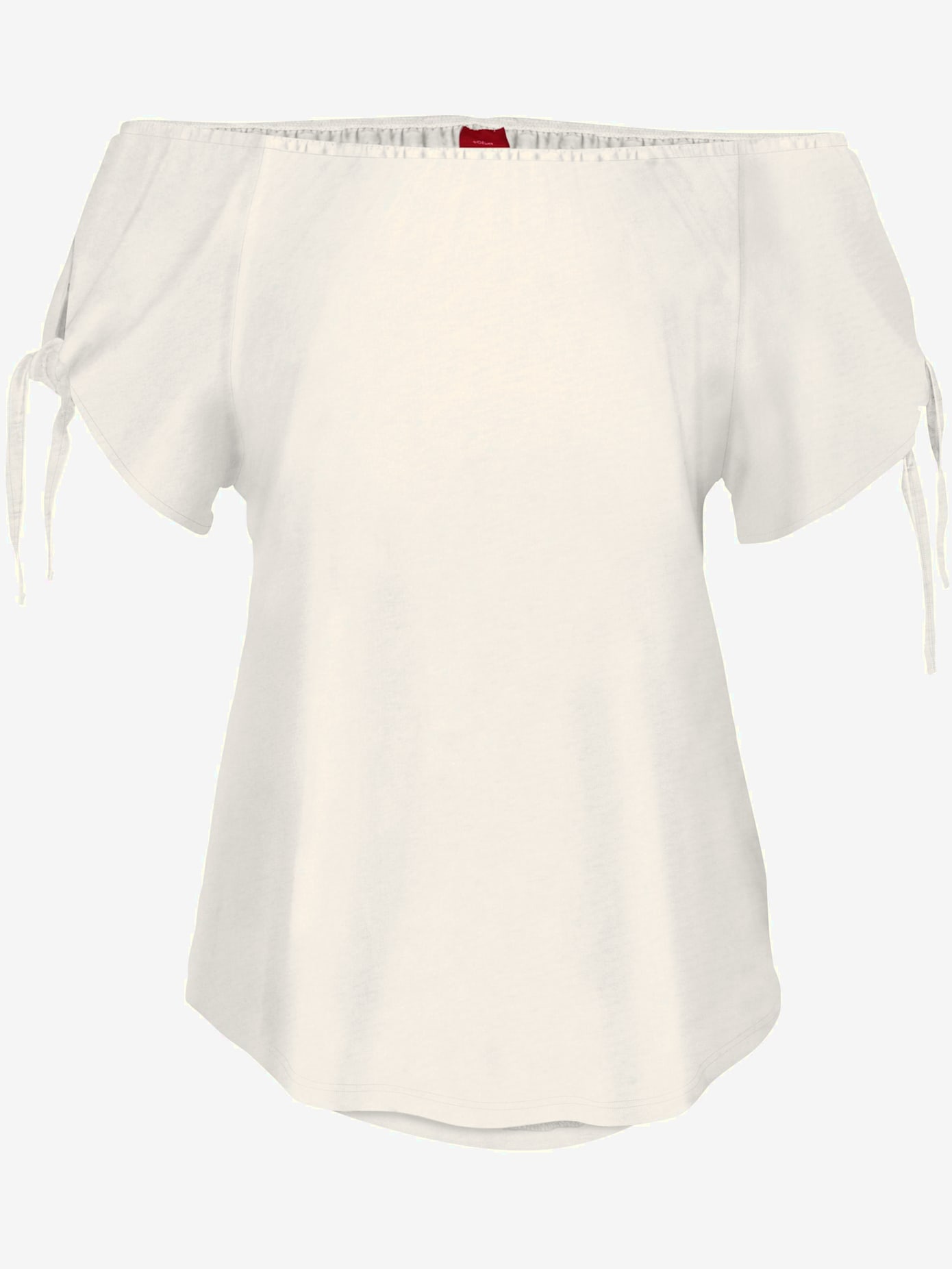 T-shirt encolure arrondie élastiquée