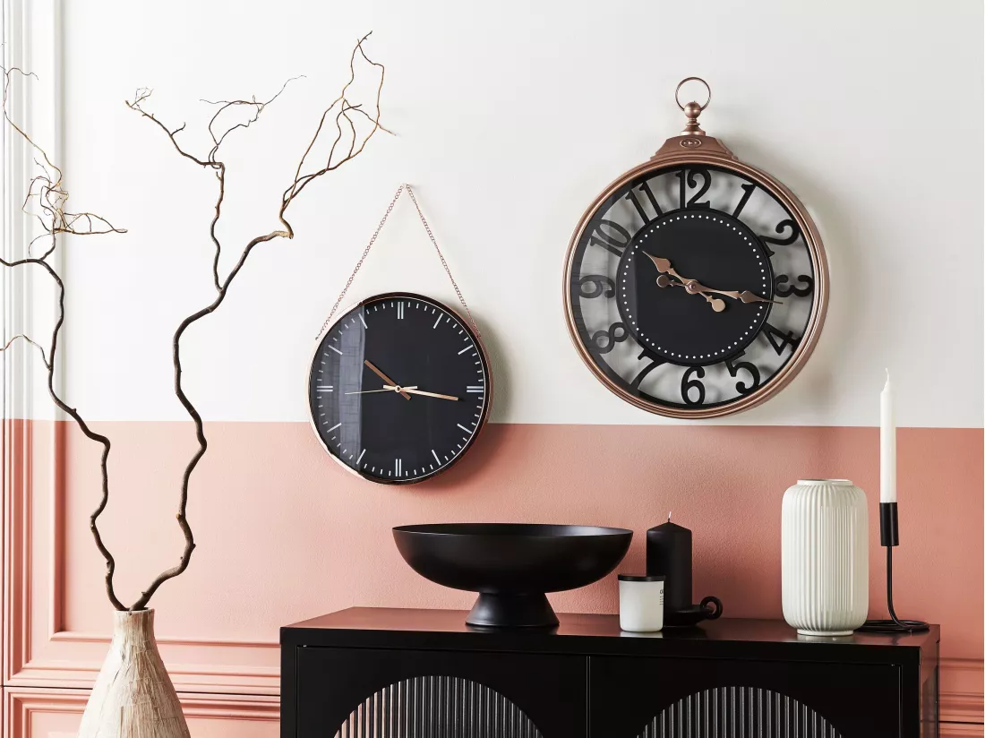Horloge murale ALLOZA 44 cm Noir