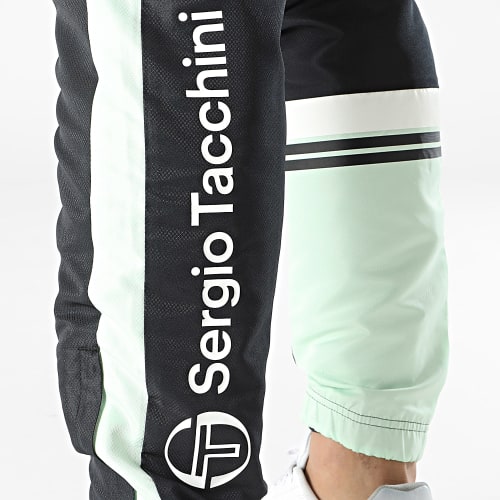 Pantalon Jogging Den 39917 Noir Vert Clair