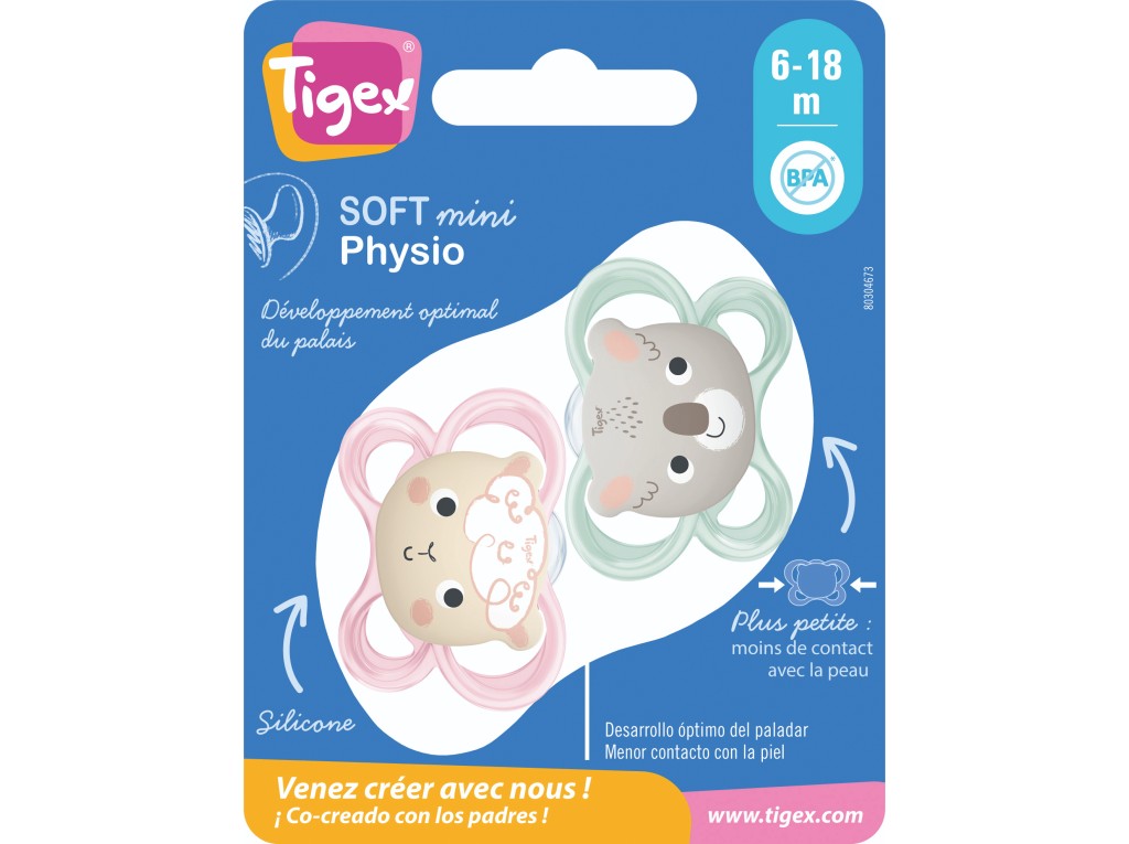PACK 2 CHUCHAS  6M TIGEX SILICONE MNA
