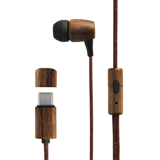 Sistema auricular de energia Eco Walnut Wood