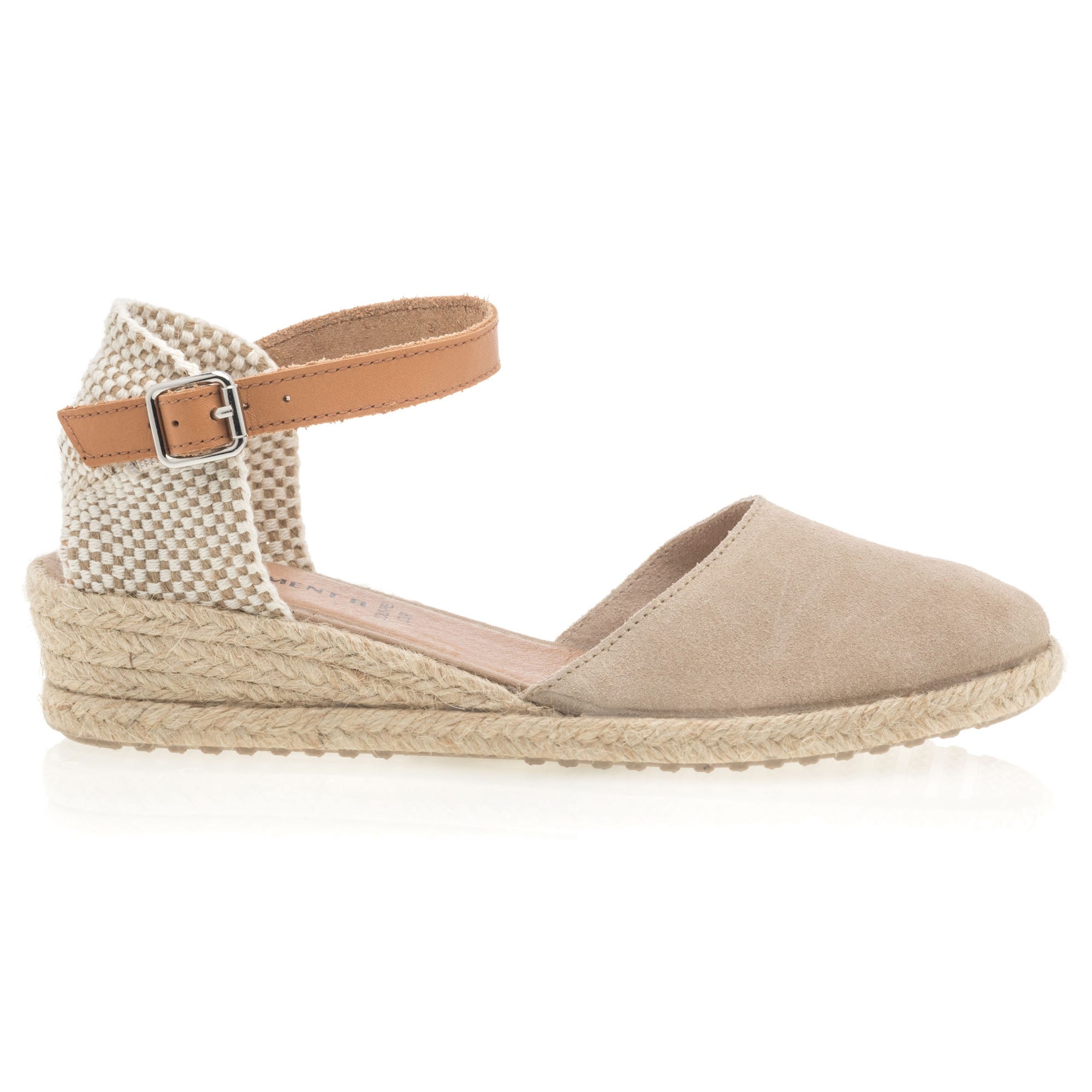 Espadrilles Femme en cuir beige