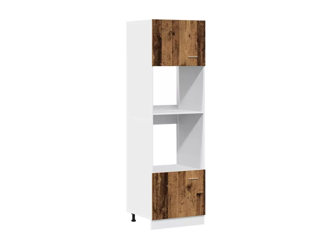 Ensemble d'armoires de cuisine 7 pcs vieux bois