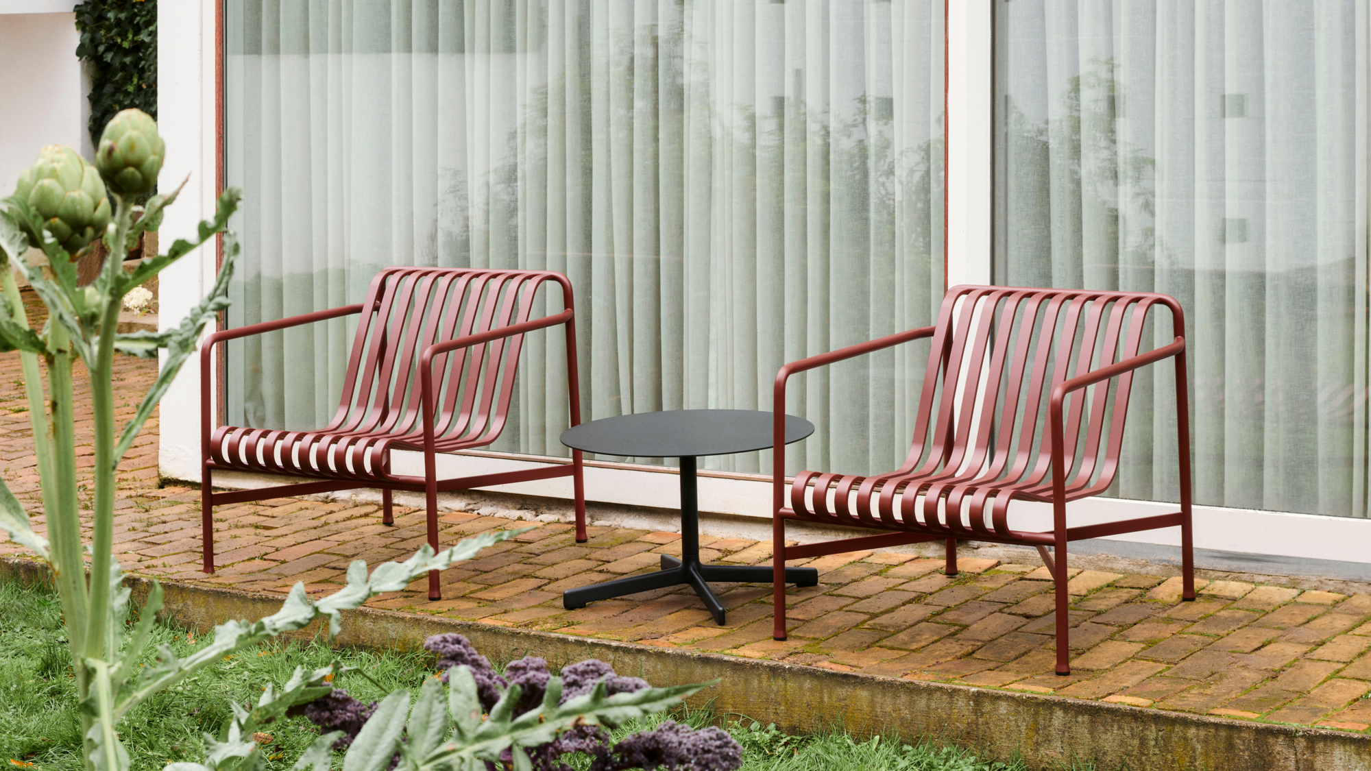 Loungestoel Palissade laag olive